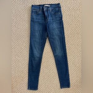 Levi's Dark Blue Women's 720 high rise super Skinny Jeans